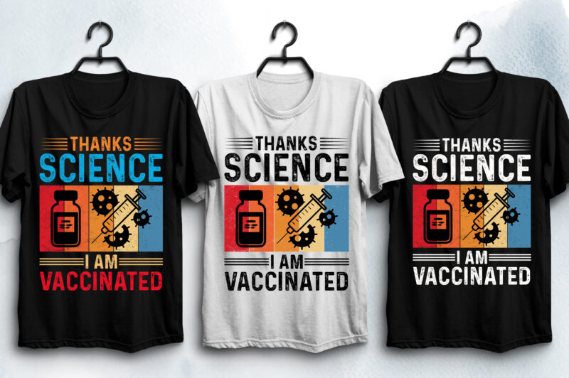 Vaccinated T-Shirt Design Bundle