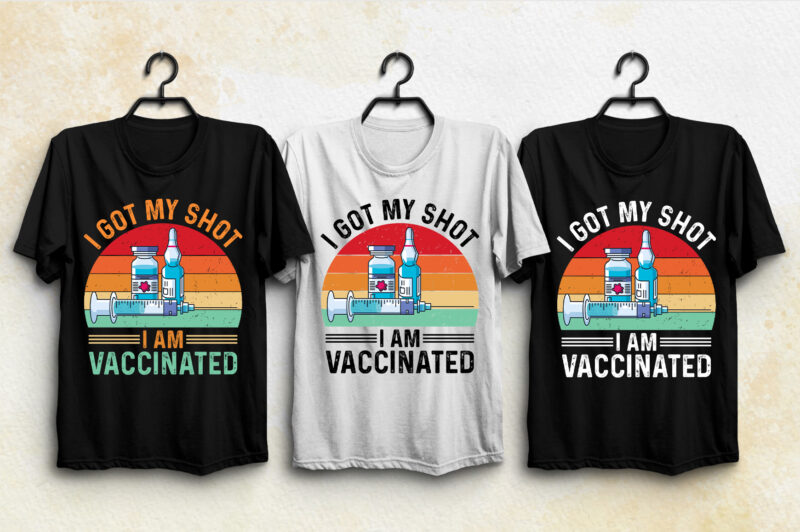 Vaccinated T-Shirt Design Bundle