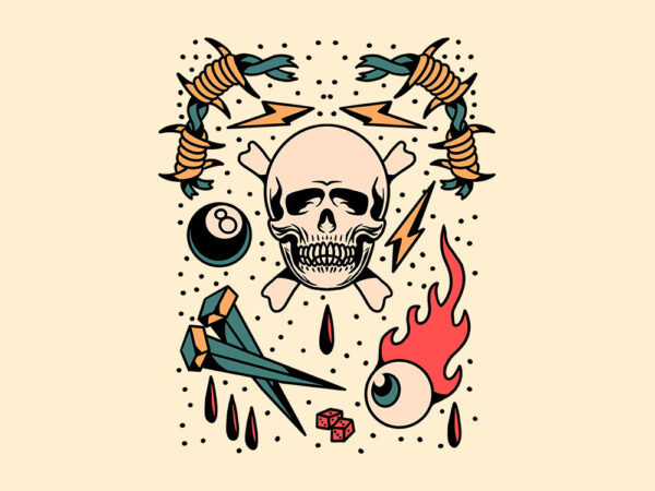 Skull tattoo Vectors  Illustrations for Free Download  Freepik