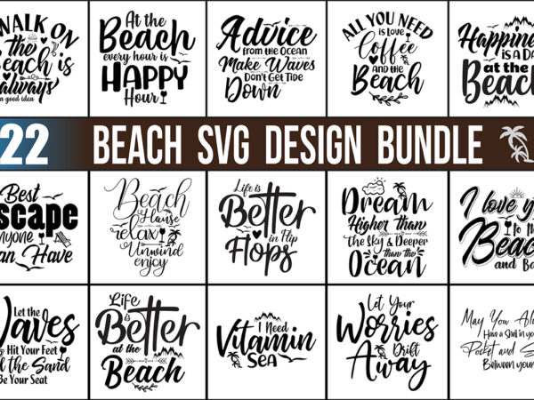 Beach svg design bundle