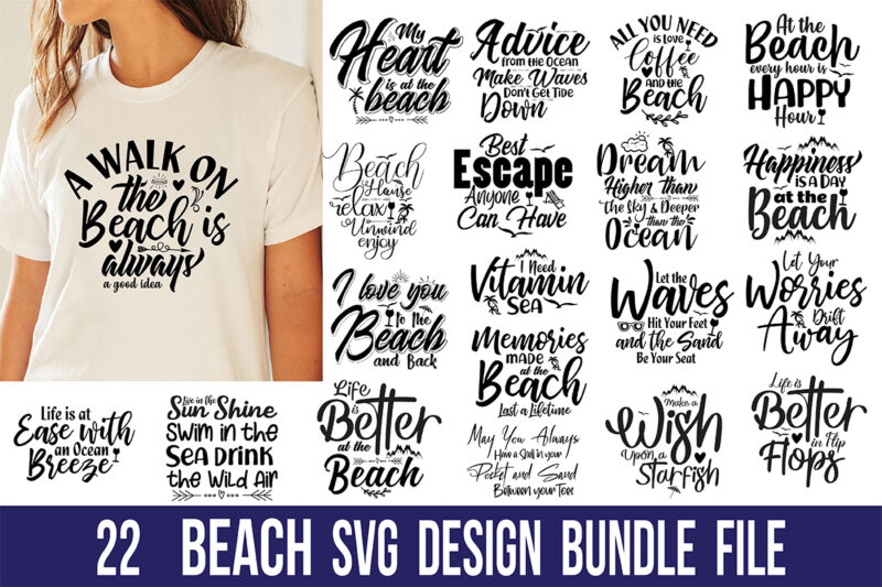 Beach SVG Design Bundle