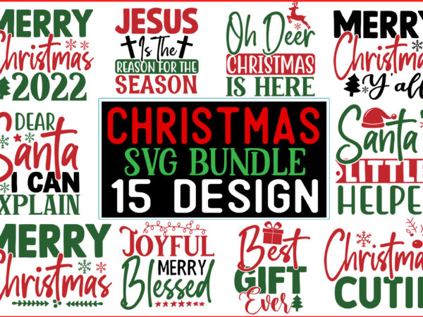 Christmas svg t shirt design bundle