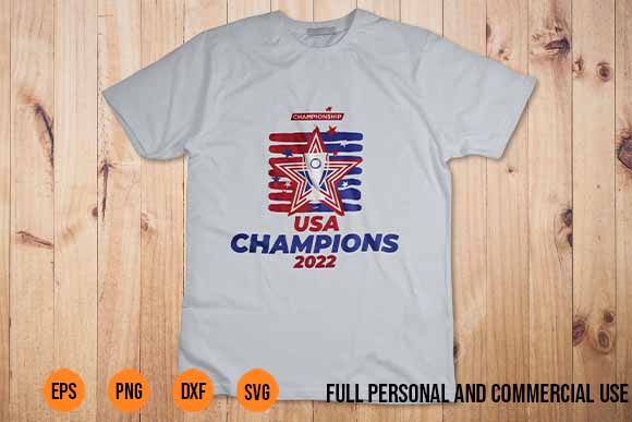 Concacaf W Championship – USA Champions 2022 T-Shirt Design