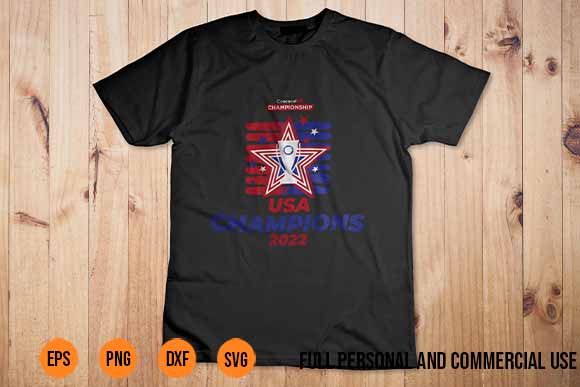 Concacaf W Championship – USA Champions 2022 T-Shirt Design