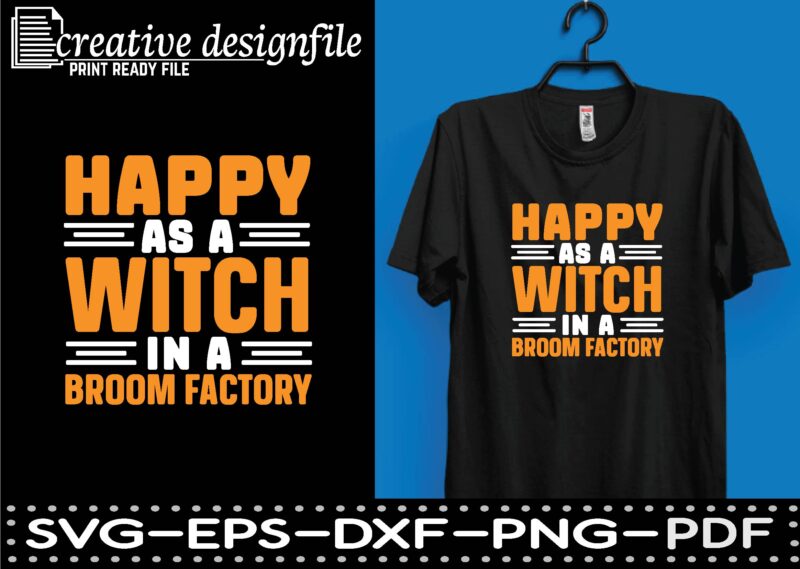 happy as a witch in a broom factory