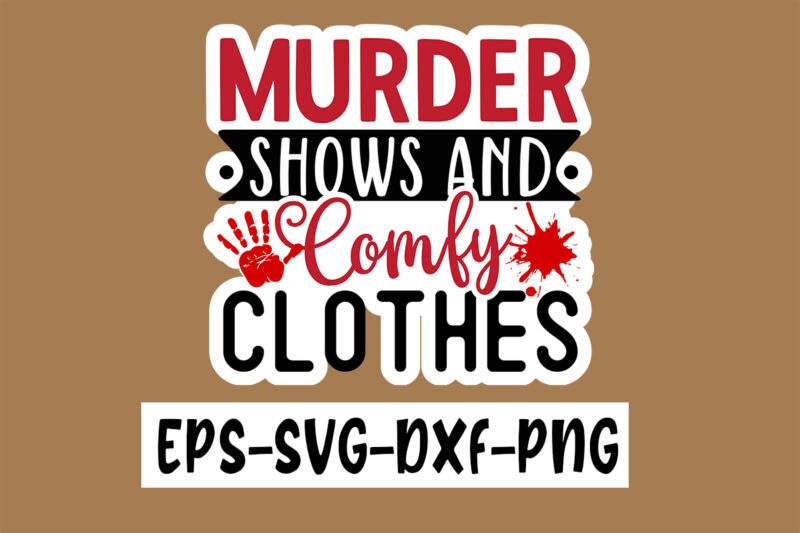 True Crime Sticker Design Bundle