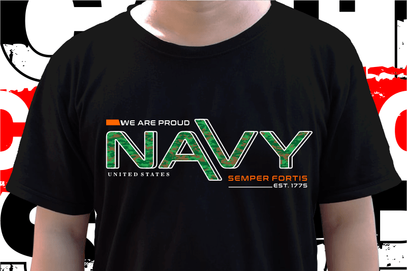 Usa Military T shirt Design, Us Navy T shirt Designs Grphic Vector, Svg, Eps, Png, Sublimation, 4Th of July