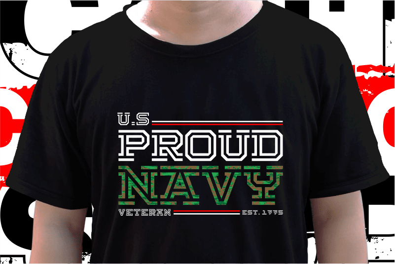 Usa Military T shirt Design, Us Navy T shirt Designs Grphic Vector, Svg, Eps, Png, Sublimation, 4Th of July