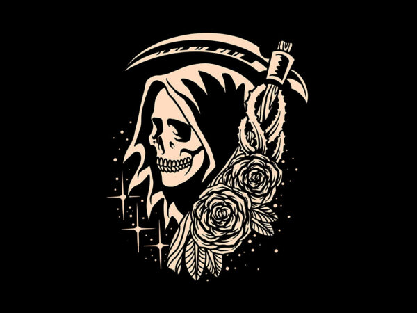 Rose grim t shirt design online