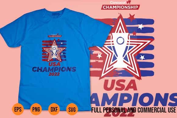 Concacaf w championship – usa champions 2022 t-shirt design