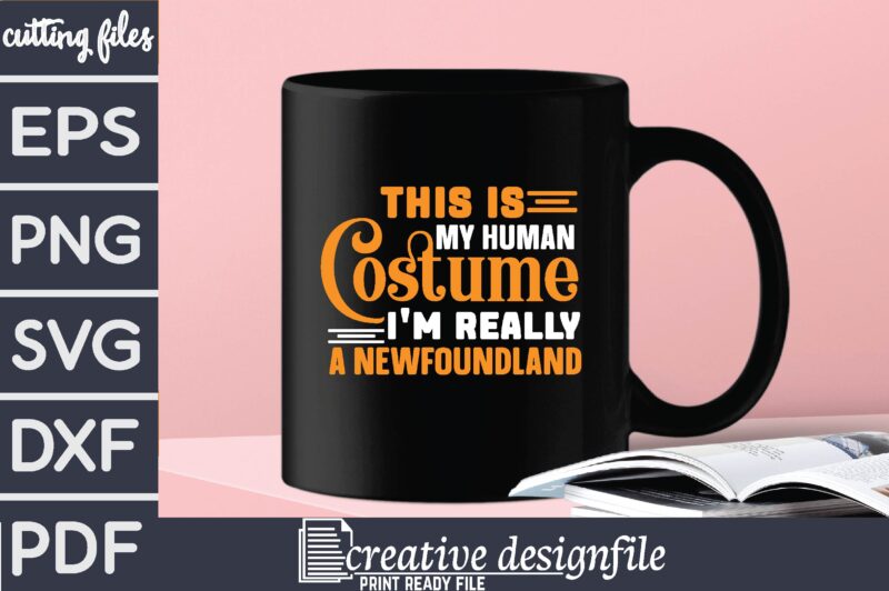 this is my human costume i’m really a newfoundland