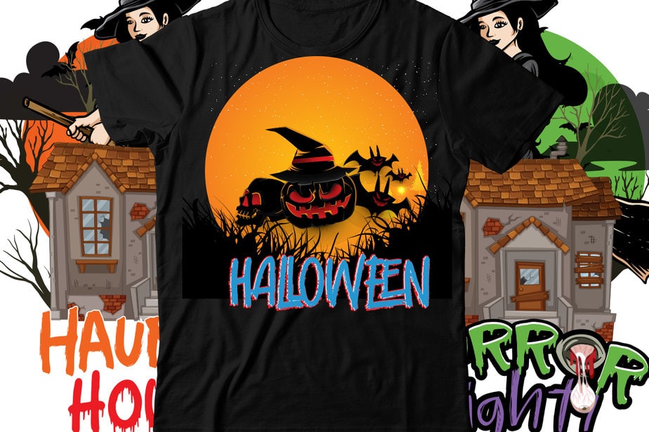 Halloween TShirt Design , Halloween SVG Cut File , Halloween t shirt