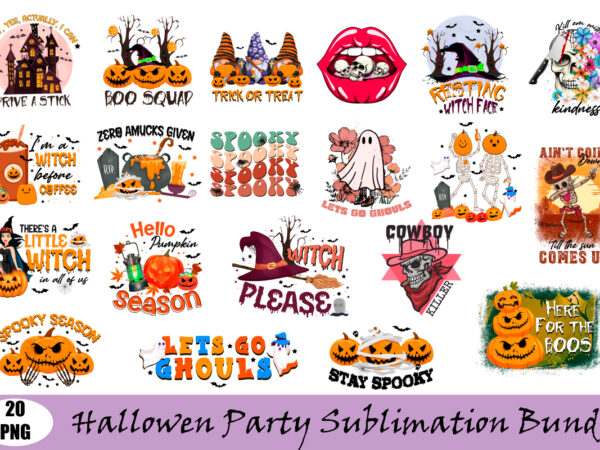 Funny halloween sublimation bundle tshirt design