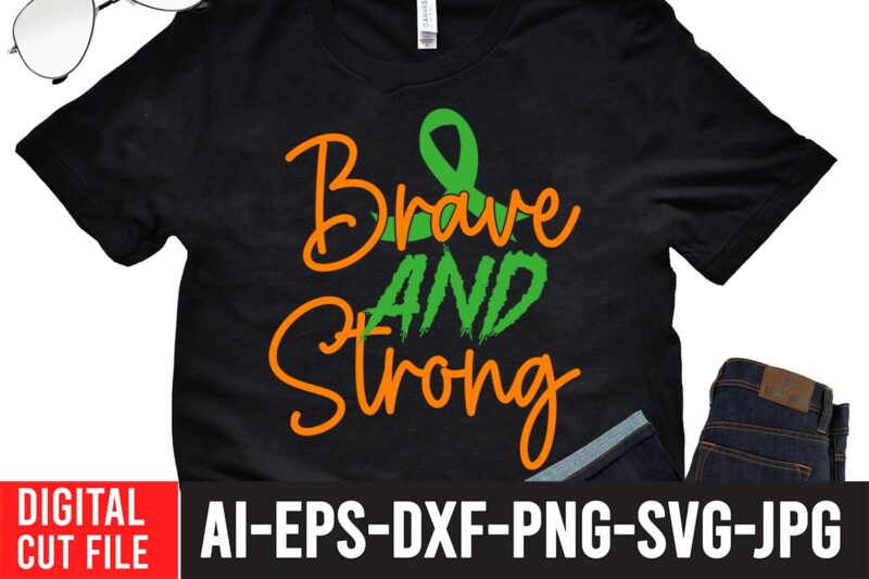 Brave And Strong SVG Cut File , Cancer svg bundle,fight cancer,breast cancer awareness svg cut file , breast cancer awareness tshirt design, 20 mental health vector t-shirt best sell bundle