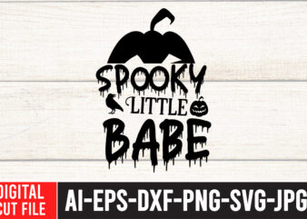 Spooky Little Babe T-shirt Design,Halloween Svg, Dinosaur Skeleton Svg, Spooky Saurus Rex Svg, Kids Cut Files, Funny T-Rex with Pumpkin Svg, Dxf, Eps, Png, Silhouette, Cricut,HALLOWEEN SVG Bundle, HALLOWEEN Clipart,