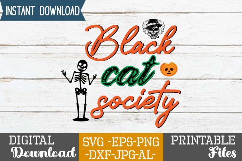 Black Cat Society SVG Design,good witch t-shirt design , boo! t-shirt design ,boo! svg cut file , halloween t shirt bundle, halloween t shirts bundle, halloween t shirt company bundle,