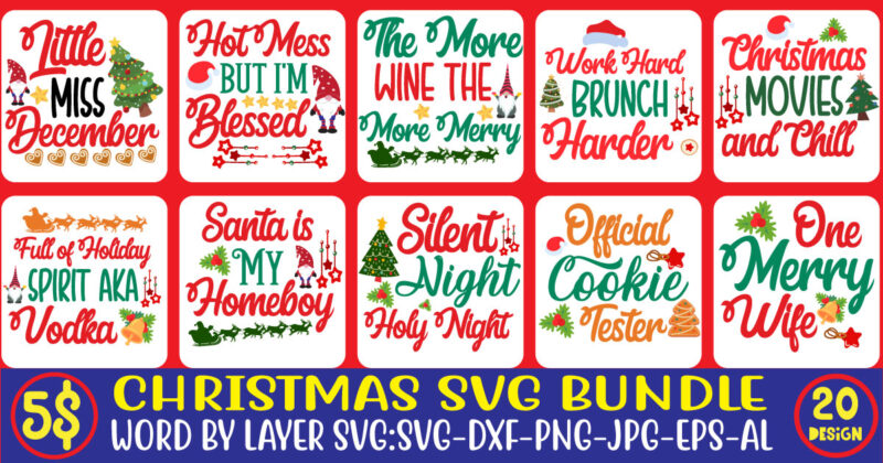 Christmas svg bundle , 20 christmas t-shirt design , winter svg bundle, christmas svg, winter svg, santa svg, christmas quote svg, funny quotes svg, snowman svg, holiday svg, winter quote