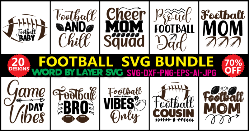 Football Svg Bundle, Football SVG Bundle, Football svg, dxf, png instant download, Fall Shirt SVG, Football Fan svg, Football Mom svg, Fall svg,Football Silhouette, Football Sayings SVG, Cricut file, Cut