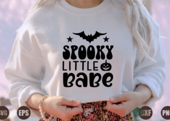 spooky little babe t shirt template vector