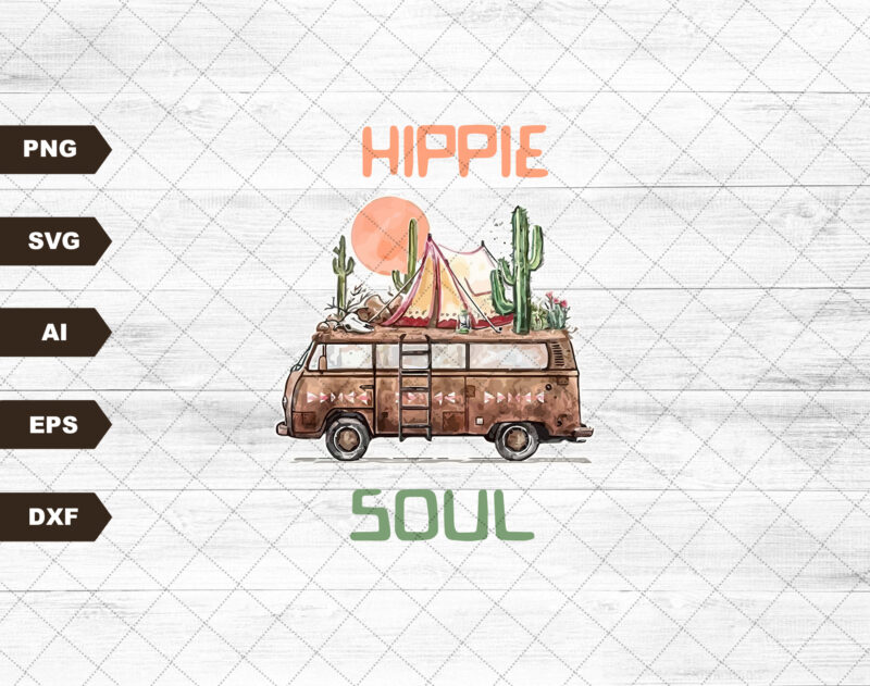 Hippie Soul | Sublimation Designs Downloads | Svg | Instant Download | Svg Files For Sublimation | Boho | Boho Svg | Sublimation Designs