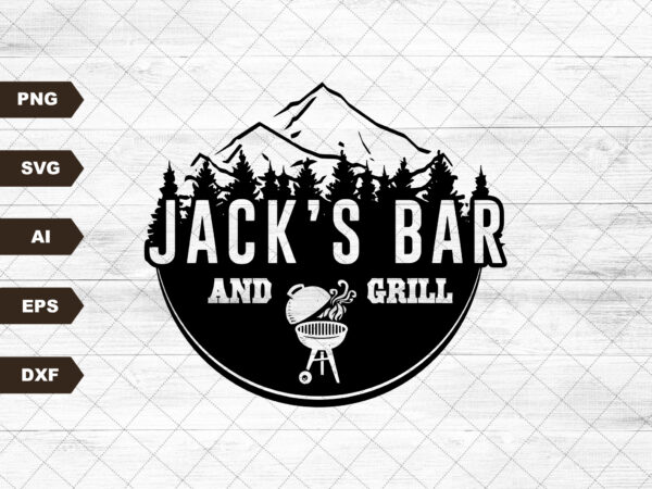 Virgin river png file for sublimation printing dtg printing – jack’s bar png sublimation design download, t-shirt design – mountain png