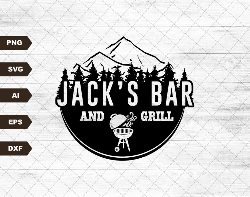 Virgin River PNG file for sublimation printing DTG printing – Jack’s Bar Png Sublimation design download, T-shirt design – Mountain Png