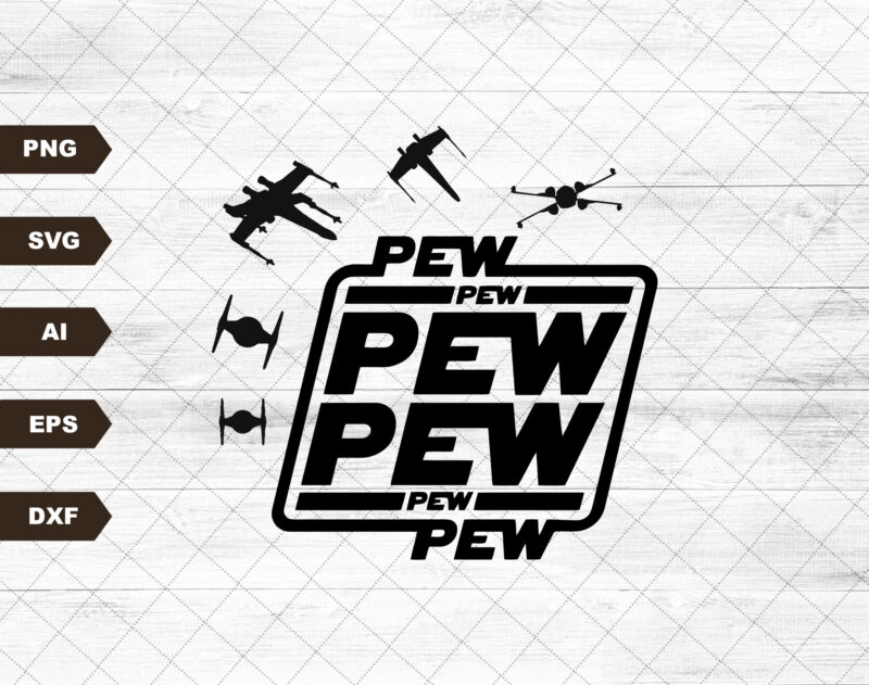Disney Star Wars SVG Pew Pew Pew Jedi SVG DXF PNG – Jenny Lynn SVG