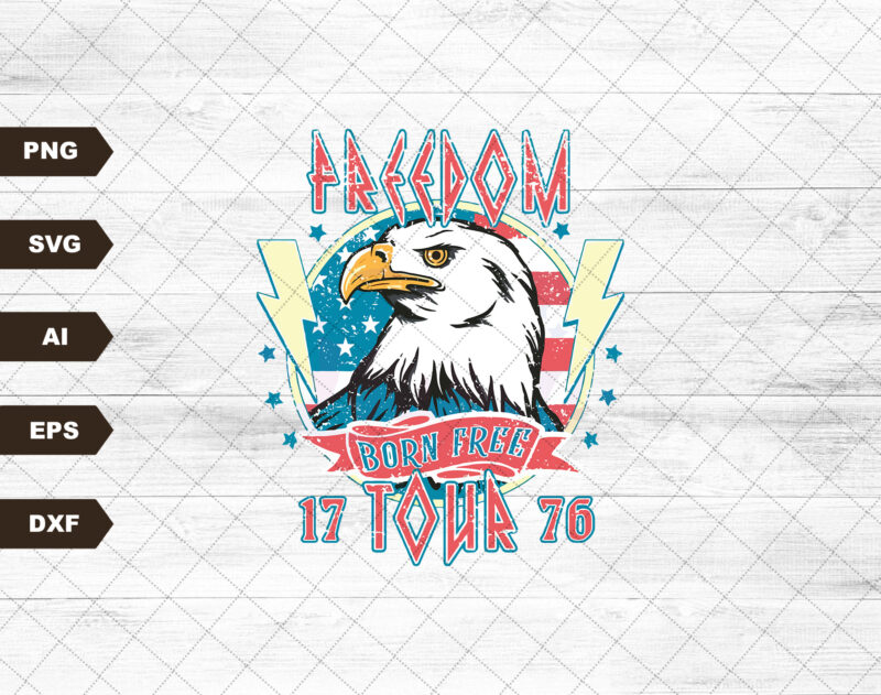 Retro America SVG, 4th Of July Svg, 4th Of July Sublimation Design, America Svg, Patriotic Svg, Eagle Svg, Sublimation Design