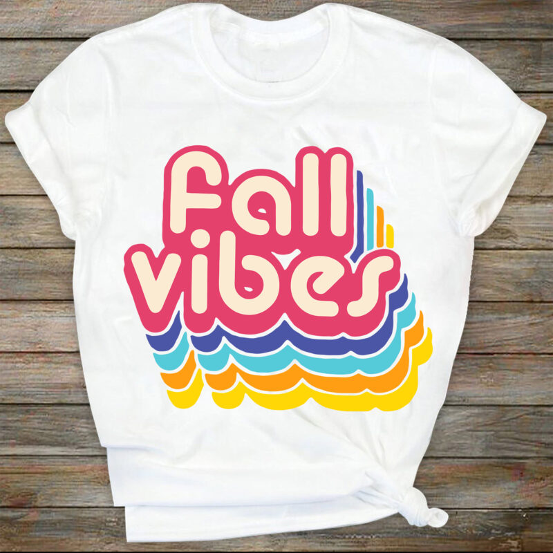 Retro Fall Vibes SVG, Fall Sublimation Design Download, Retro Fall SVG, Fall Vibes Sublimation Design, Autumn Sublimation, Autumn SVG