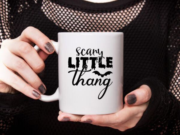 Scary little thang t shirt template vector