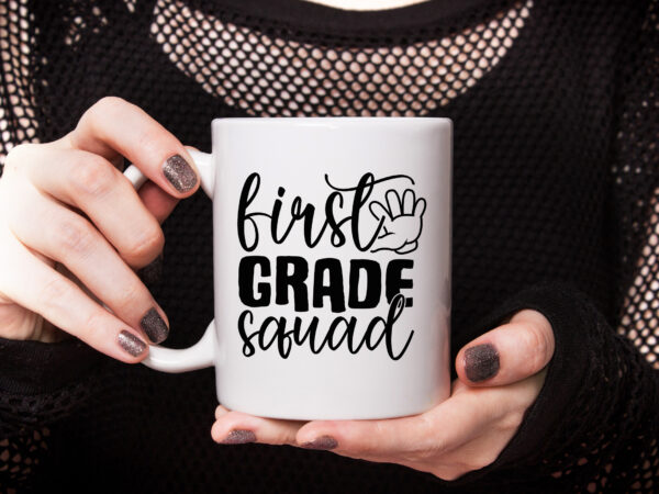 First grade squad t shirt graphic design