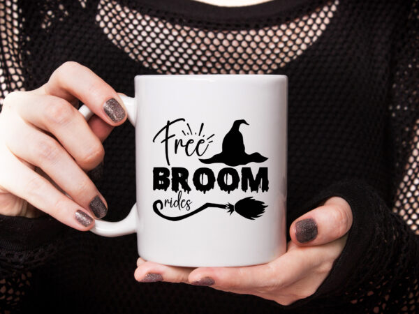 Free broom rides t shirt graphic design