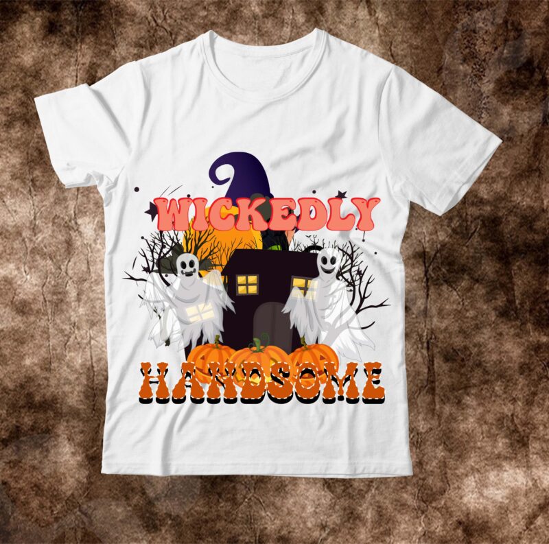 Trick or treat t-shirt design , boo! t-shirt design , boo! sublimation design , halloween t shirt bundle, halloween t shirts bundle, halloween t shirt company bundle, asda halloween t