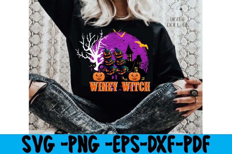 Winey Witch T-shirt Design,tshirt bundle, tshirt bundles, tshirt by design, tshirt design bundle, tshirt design buy, tshirt design download, tshirt design for sale, tshirt design pack, tshirt design vectors, tshirt