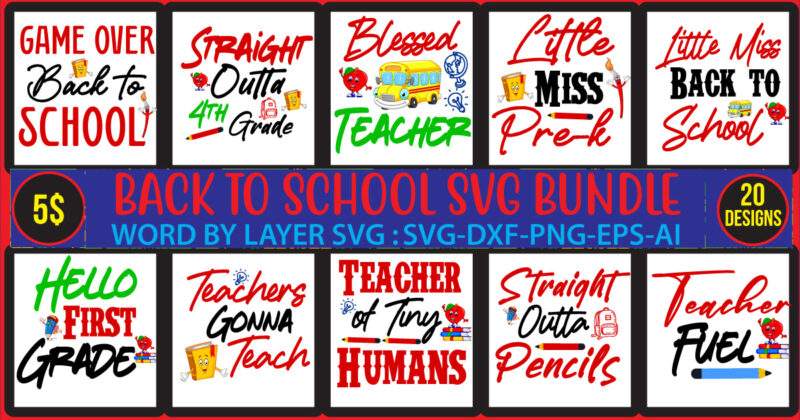 Back to School Svg Bundle,SVGs,quotes-and-sayings,food-drink,print-cut,mini-bundles,Teacher svg