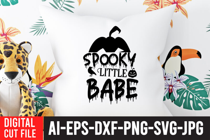 Spooky Little Babe T-shirt Design,Halloween Svg, Dinosaur Skeleton Svg, Spooky Saurus Rex Svg, Kids Cut Files, Funny T-Rex with Pumpkin Svg, Dxf, Eps, Png, Silhouette, Cricut,HALLOWEEN SVG Bundle, HALLOWEEN Clipart,