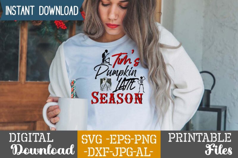 Tim's Pumpkin Latte Season SVG Design,good witch t-shirt design , boo! t-shirt design ,boo! svg cut file , halloween t shirt bundle, halloween t shirts bundle, halloween t shirt company