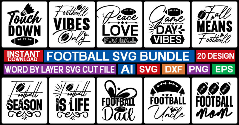 Football Svg Mega Bundle,Football svg bundle , soccer ball svg, football mom svg, soccer svg, football silhouette svg, football svgs, distressed football svg, eagles football svg, tigers football svg, football