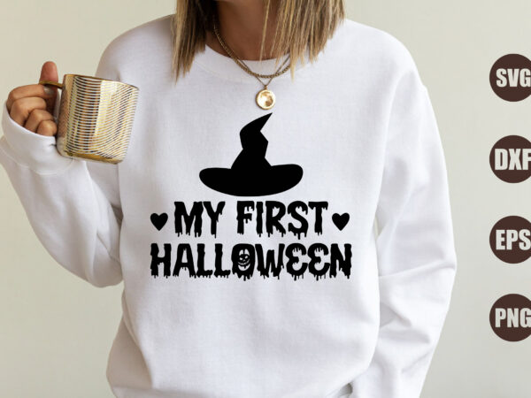 My first halloween t shirt designs for sale