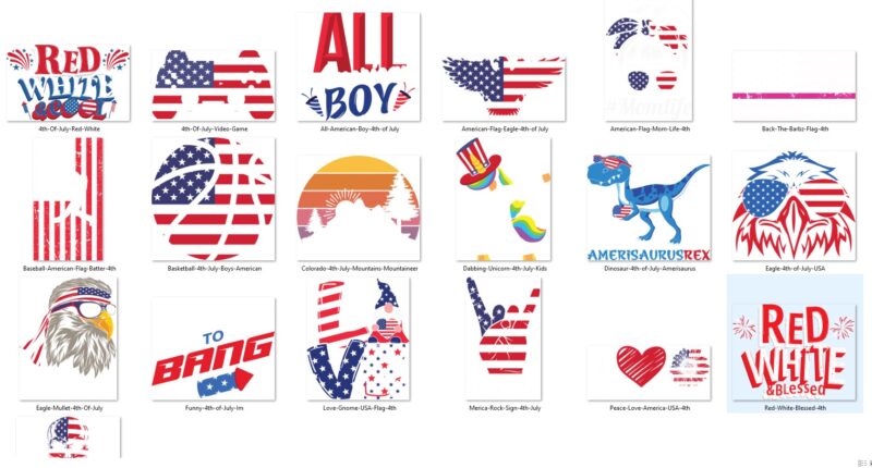 4th Of July Bundle SVG PNG DXF EPS, 4th of July SVG Bundle, July 4th SVG, fourth of july svg, independence day svg, patriotic svg