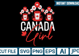 Canada Girl svg vector t-shirt design