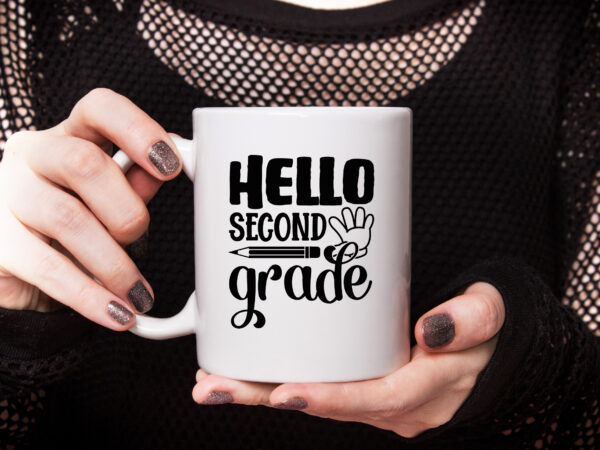 Hello second grade graphic t shirt