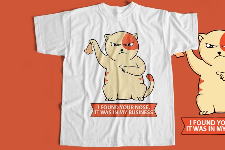 Angry Cat T-Shirt Design