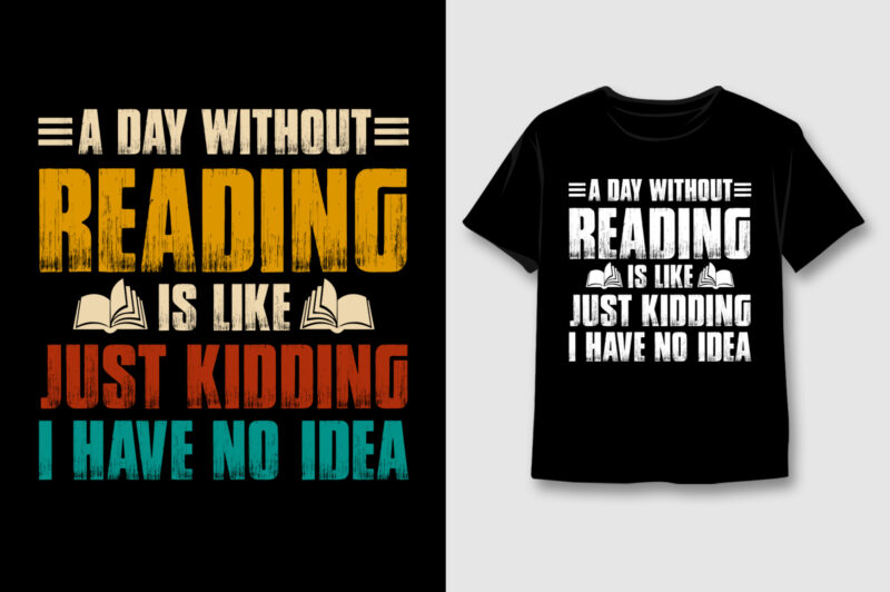 Reading Book T-Shirt Design Bundle-Book Lover T-Shirt Design Bundle