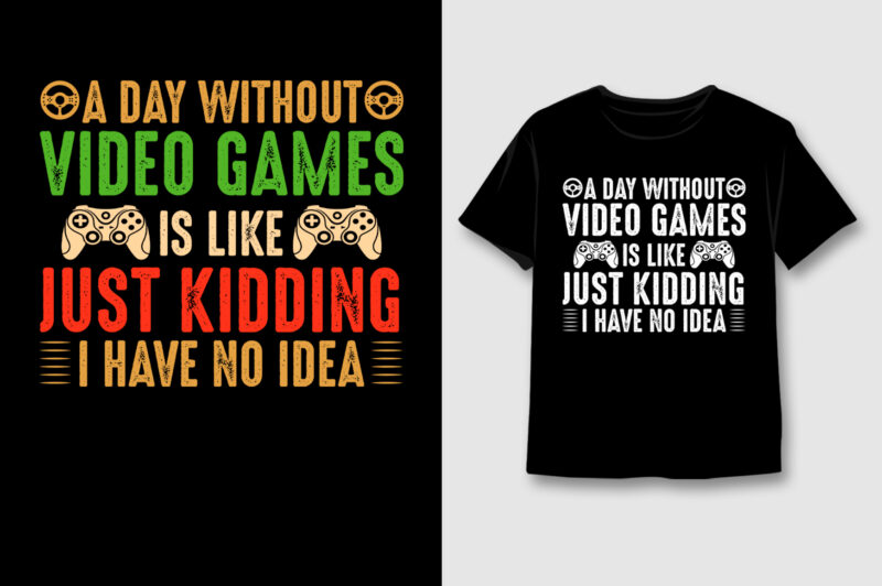 Video Game T-Shirt Design Bundle