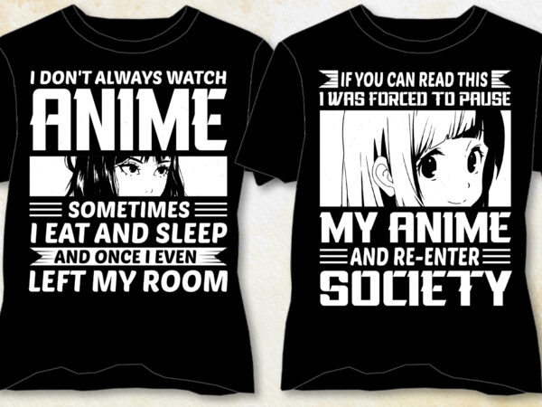 Anime t-shirt design-anime lover t-shirt design