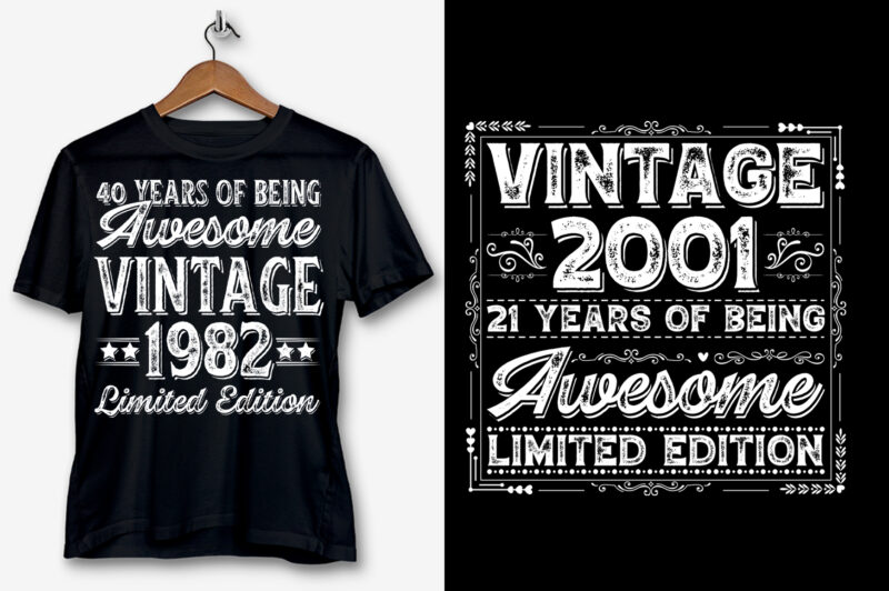 Awesome Vintage Limited Edition T-Shirt Design