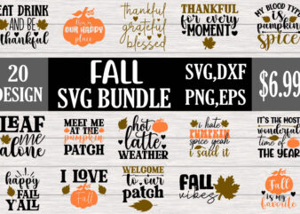 Fall svg bundle t shirt graphic design