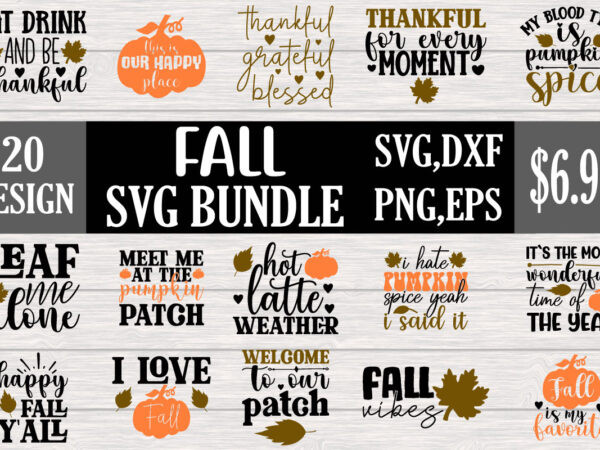 Fall svg bundle t shirt graphic design