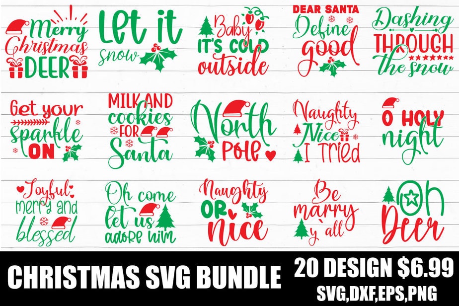 Christmas svg bundle - Buy t-shirt designs